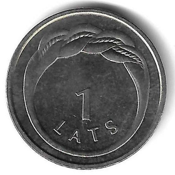 Letonia - 1 Lats 2009 (Km# 101) Namejs Ring