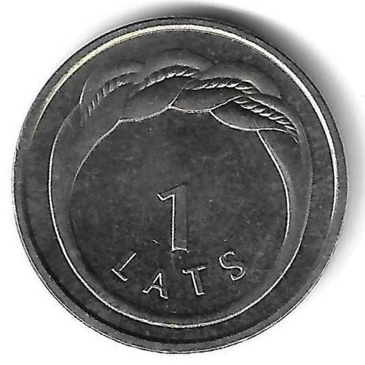 Letonia - 1 Lats 2009 (Km# 101) Namejs Ring