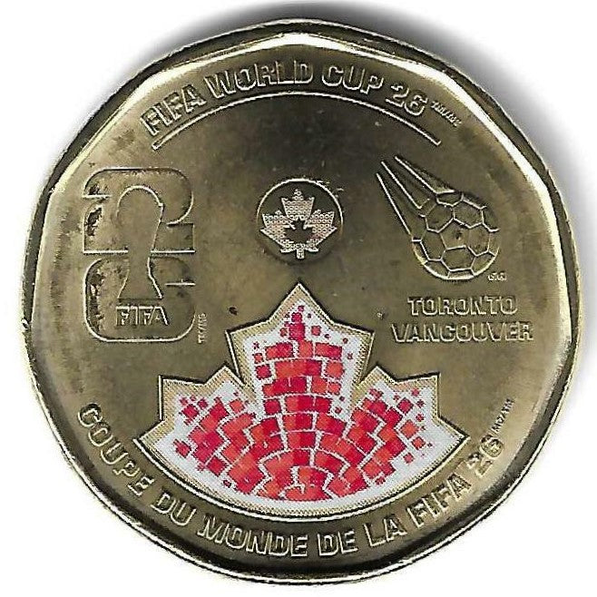 Canadá - 1 Dolar 2026 (Km# ..) Fifa 2026