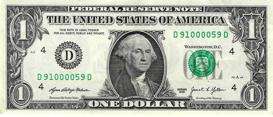 USA - 1 Dolar 2021 (# 549d) Cleveland