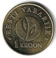 Estonia - 1 Kroon 2008 (Km# 44) Independencia