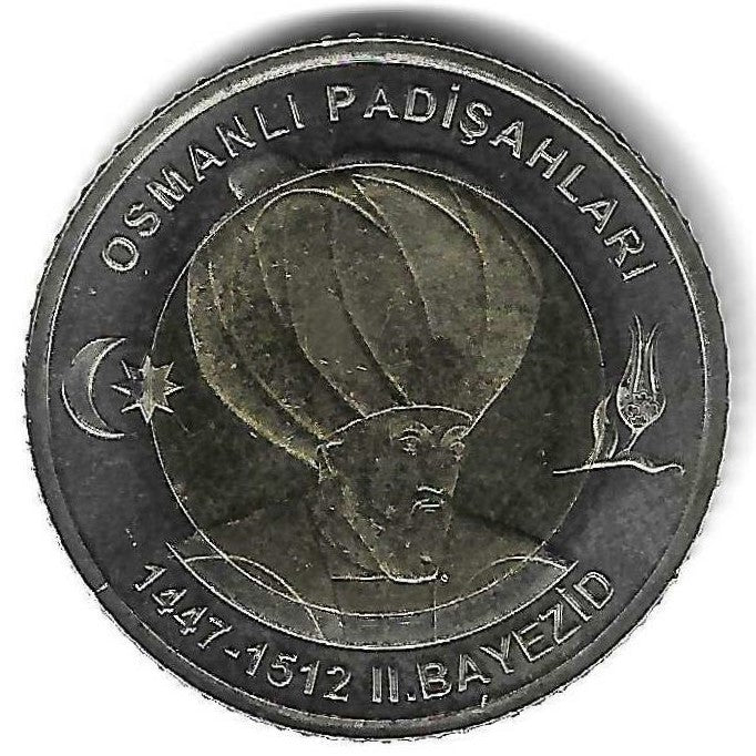 Turquia - 1 Lira 2024 (Km# ..) Bayezid II