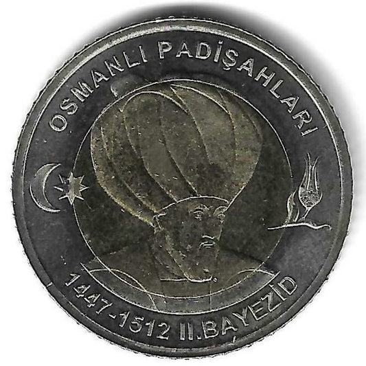 Turquia - 1 Lira 2024 (Km# ..) Bayezid II