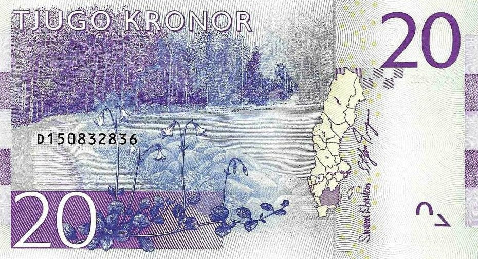 Suécia - 20 Kronor 2015 (# 69b)