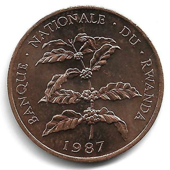 Ruanda - 5 Francos 1987 (Km# 13)