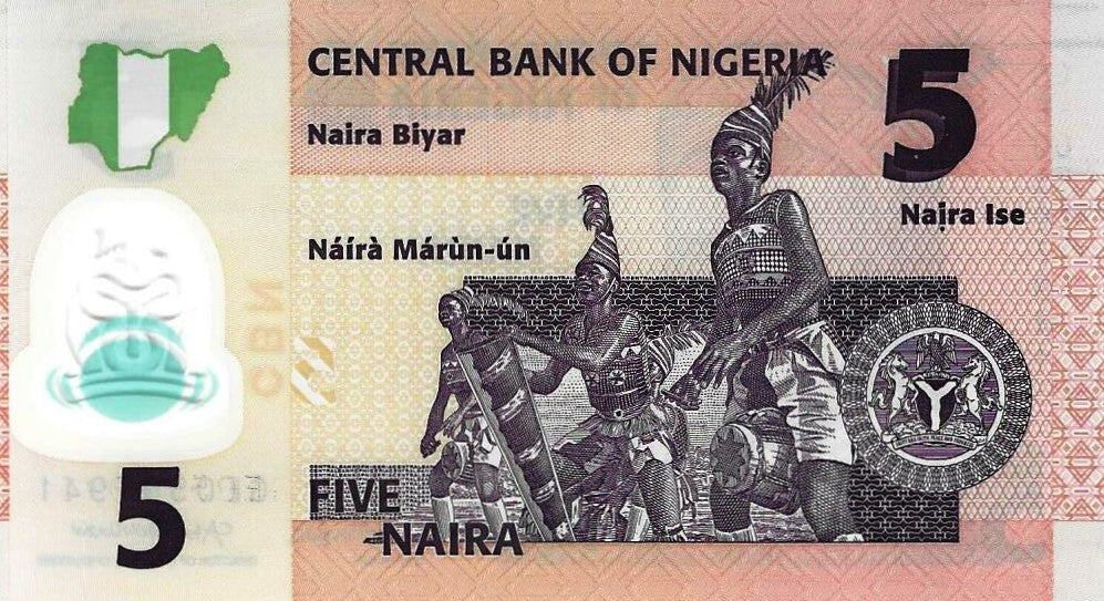 Nigeria - 5 Naira 2022 (# 38m)