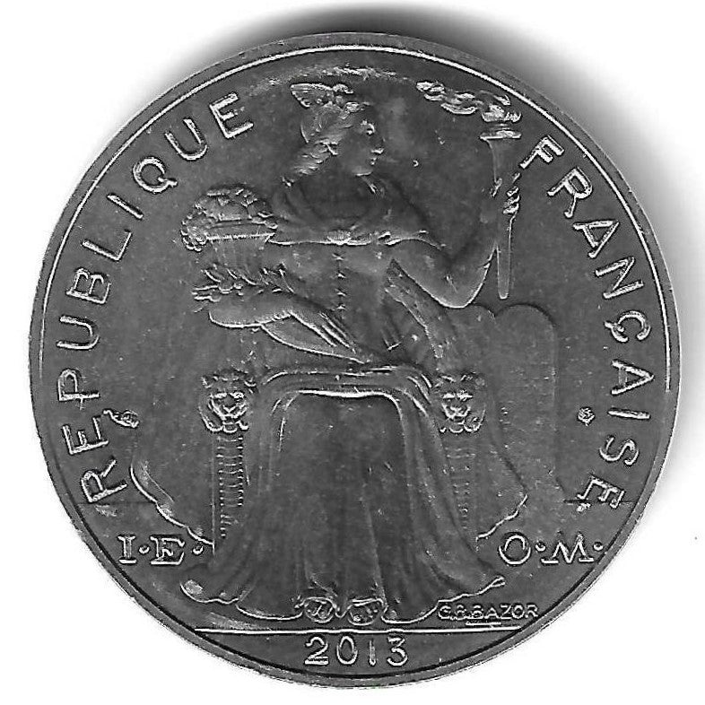 Nova Caledonia - 5 Francos 2013 (Km# 16)