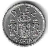 Espanha - 10 Pesetas 1983 (Km# 827)