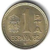 Espanha - 1 Peseta 1981 (Km# 816)
