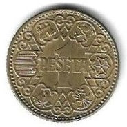 Espanha - 1 Peseta 1944 (Km# 767)