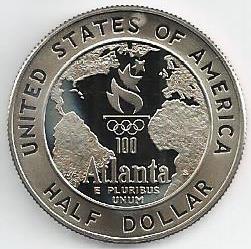USA - 50 Cents 1995 (Km# 257) Basquetebol Olimpico