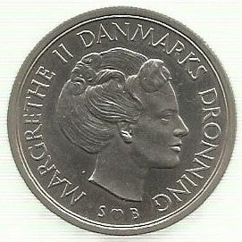 Dinamarca - 5 Kroner 1974 (Km# 863.1)