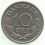 Dinamarca - 10 Ore 1967 (Km# 849)