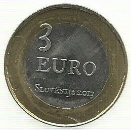 Eslovénia - 3 Euro 2013 (Km# 108) 300º Anivº Revolta Camponeses Tolmin