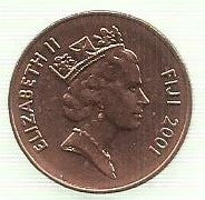 Fiji - 2 Centimos 2001 (Km# 50a)