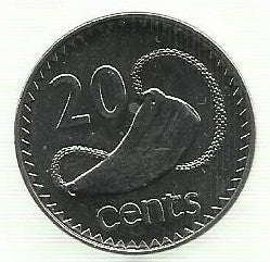 Fiji - 5 Centimos 1969 (Km# 29)