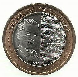 Filipinas - 20 Piso 2020 (Km# 313)