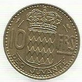 Monaco - 10 Francos 1950 (Km# 130)
