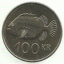 Islandia - 100 Kronur 2004 (Km# 35)