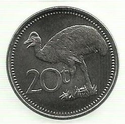 Papua Nova Guiné - 20 Toea 2005 (Km# 5a)