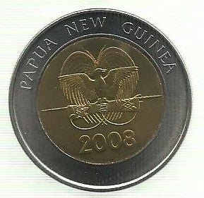 Papua Nova Guiné - 2 Kina 2008 (Km# 51)