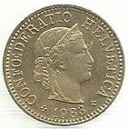 Suiça - 5 Rappen 1983 (Km# 26c)