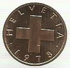 Suiça - 1 Rappen 1978 (Km# 46)