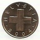 Suiça - 1 Rappen 2004 (Km# 46)