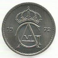 Suecia - 50 Ore 1972 (Km# 837)