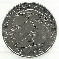 Suecia  - 1 Krona 1978 (Km# 852)