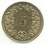 Suiça - 5 Rappen 2009 (Km# 26c)