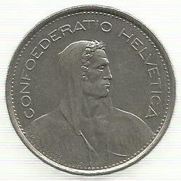 Suiça - 5 Francos 1974 (Km# 40a.1)