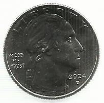 USA - 25 Cents 2024 (Km# ..) Rev. Dr. Pauli Murray