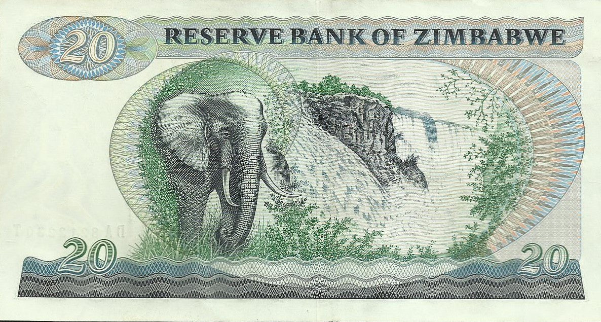 Zimbabwé - 20 Dolares 1983 (# 4c)