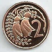 Nova Zelandia - 2 Centimos 1984 (Km# 32) Proof