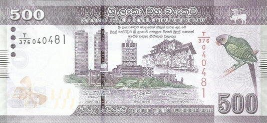 Sri Lanka - 500 Rupias 2022 (# 126g)