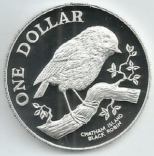 Nova Zelandia - 1 Dolar 1984 (Km# 54a) Prata Proof