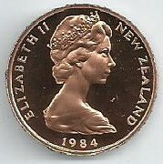 Nova Zelandia - 2 Centimos 1984 (Km# 32) Proof