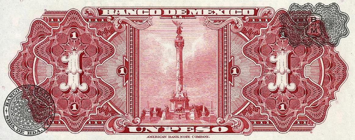 Mexico - 1 Peso 1967 (# 59j)