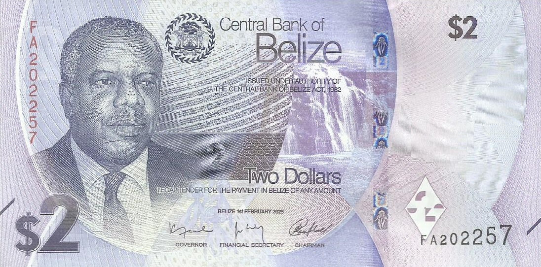 Belize - 2 Dolares 2025 (# 73)