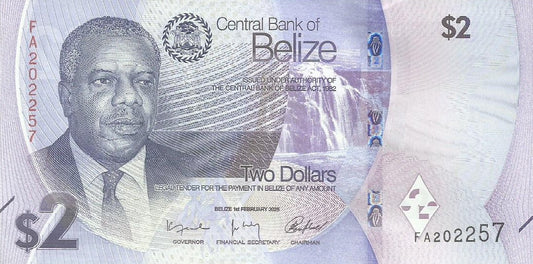 Belize - 2 Dolares 2025 (# 73)