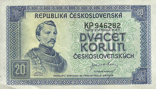 Chrcoslovaquia - 20 Korun 1945 (# 61)