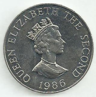 Jersey - 2 Libras 1986 (Km# 67.1) Xiii Jogos Commonwealth