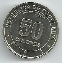 Costa Rica - 50 Colones 2023 (Km# 245) Anu Sedoso