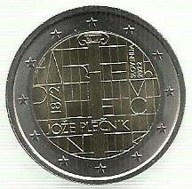 Eslovénia - 2 Euro 2022 (Km# ..) Joze Plecnik