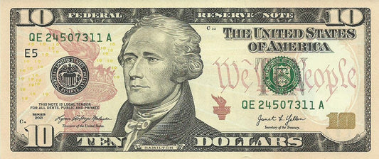 USA - 10 Dolares 2021 (# 552e)