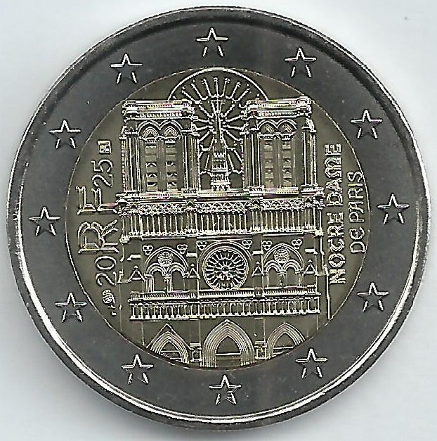 França - 2 Euro 2025 (Km#..) Notre Dame