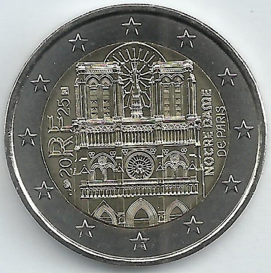 França - 2 Euro 2025 (Km#..) Notre Dame