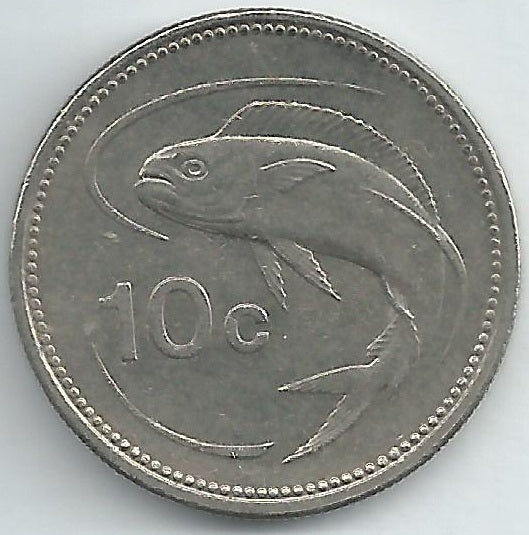 Malta - 10 Centimos 1998 (Km# 96)