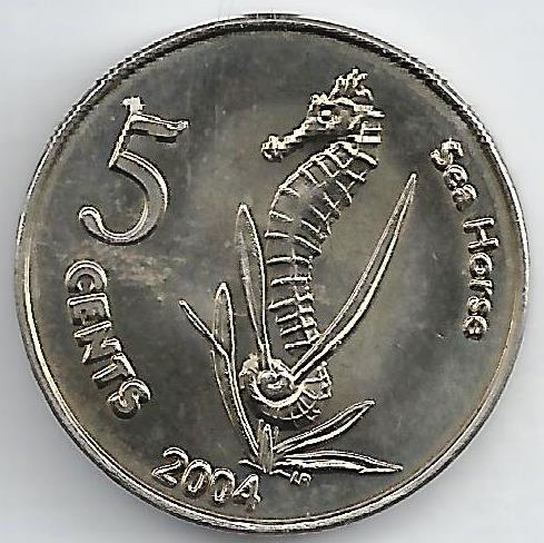 Keeling Cocos - 5 Centimos 2004 (Km# X11)